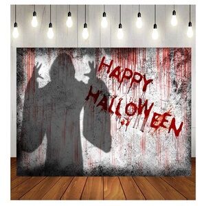 Bloody Ghost HappyHalloween Backdrop , 5 x 7,Halloween Horror Photo Background